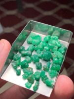 51.30 ct Emerald Rough Lot Swat – Natural Crystals with Elegant Form - Image 7