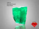 5.87 ct Swat Emerald Crystal – Compact Brilliance in Natural Form