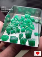 38.55 ct Swat Emerald Rough Lot — From Mountain to Collection