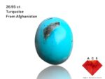Exquisite Afghan Turquoise: 26.95 ct of Natural Splendor