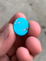 17.95ct Afghan Turquoise Cabochon: Compact Beauty with Vibrant Character - Image 10