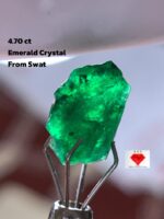 4.70 ct Natural Swat Emerald Crystal – A Rare Green Treasure from Pakistan