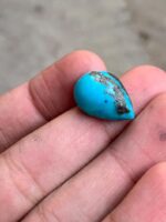 A 17.90-Carat Pear-Shaped Afghan Turquoise Cabochon — Elegance and Depth in One Gem - Image 2