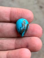 A 17.90-Carat Pear-Shaped Afghan Turquoise Cabochon — Elegance and Depth in One Gem - Image 3