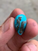 A 17.90-Carat Pear-Shaped Afghan Turquoise Cabochon — Elegance and Depth in One Gem - Image 6