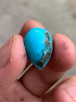 A 17.90-Carat Pear-Shaped Afghan Turquoise Cabochon — Elegance and Depth in One Gem - Image 7