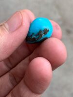 A 17.90-Carat Pear-Shaped Afghan Turquoise Cabochon — Elegance and Depth in One Gem - Image 9