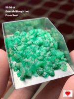 Rare 58.20 ct Emerald Rough from Swat