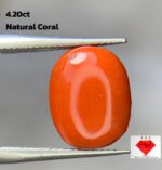 Unveiling the Beauty of a 4.20ct Coral Stone: A Gem of Timeless Elegance and Vibrancy