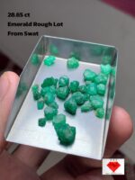 Exploring a 28.65-Carat Emerald Rough Lot from Swat: Small Size, Big Potential
