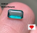 Unveiling the Beauty of a 0.30ct Green Hauyne: An Elegant Emerald Cut Gemstone