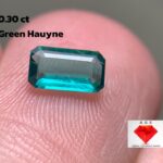 Unveiling the Beauty of a 0.30ct Green Hauyne: An Elegant Emerald Cut Gemstone