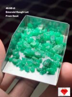 46.68 ct Swat Emerald Rough Lot – Formed by Nature, Ready for Vision