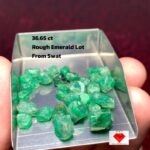 Swat Valley Emeralds: 36.65ct Lot of Natural Green Beauty