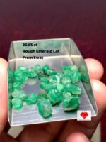 Swat Valley Emeralds: 36.65ct Lot of Natural Green Beauty