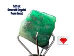 5.21ct Swat Emerald Crystal – Natural Green Gemstone