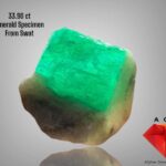 33.90ct Swat Emerald Specimen: A Majestic Natural Crystal