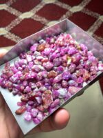 573 ct Afghan Ruby Rough Lot — Crafting Potential in Every Crystal - Image 8