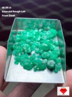 45.05 Carat Swat Valley Emerald Rough Lot – Natural Compact Formation