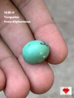 14.35 Carat Afghan Turquoise Cabochon – Rich Color and Smooth Elegance