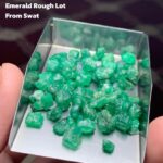55.30ct Swat Emerald Rough Gemstone: Uncut Crystal