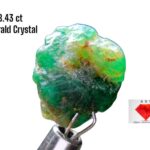 8.43-Carat Swat Emerald Crystal: Raw Gemstone