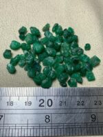 55.30ct Swat Emerald Rough Gemstone: Uncut Crystal - Image 11