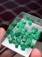 43.95 ct Emerald Rough Lot Swat – Thick Natural Crystals with Vibrant Green - Image 3