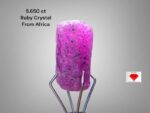 Unveiling the Potential of a 5.650ct African Ruby Crystal: 11.76 x 6.56 x 5.62mm