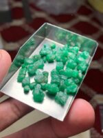 52.15 ct Emerald Rough Lot Swat – Thick, Naturally Formed - Image 14