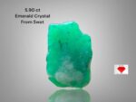 5.90 ct Swat Emerald Crystal – A 15.25 × 10.18 × 5.90 mm Natural Green Marvel