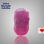 5.640 ct Natural African Ruby Crystal (10.69 × 6.21 × 5.83 mm) – Raw Red Energy