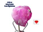 9.345ct Afghan Ruby Crystal – Untreated, Rich Red Gemstone