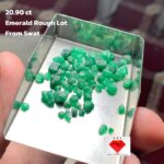 20.90 ct Swat Emerald Rough Lot – Natural Green Crystals from Pakistan’s Emerald Valley