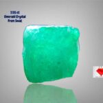3.55ct Natural Swat Emerald Crystal – Authentic Rough Gemstone