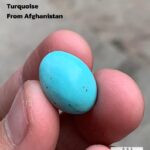 Afghan Turquoise Cabochon: 8.15 ct Vibrant Gemstone