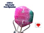 6.305ct Afghan Ruby Crystal – Deep Red Gemstone, Untreated
