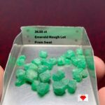 26.55ct Swat Emerald Rough Lot: Fine-Grade Natural Crystals for Cutting & Collecting
