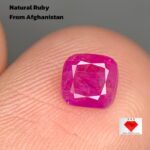 Afghan Ruby: 0.610ct Faceted Gemstone, Natural Beauty