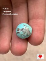 Classic Afghan Turquoise: A 14.25 ct Cabochon Gem