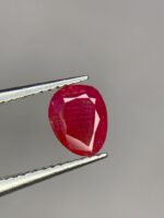 Afghan Ruby Gemstone: 0.955ct Faceted Red Corundum Collector's Stone - Image 2