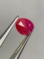 Afghan Ruby Gemstone: 0.955ct Faceted Red Corundum Collector's Stone - Image 3