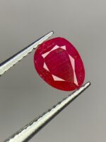 Afghan Ruby Gemstone: 0.955ct Faceted Red Corundum Collector's Stone - Image 6