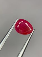 Afghan Ruby Gemstone: 0.955ct Faceted Red Corundum Collector's Stone - Image 10