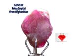 5.950ct Vivid Red Afghan Ruby Crystal – Untreated Gemstone