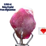 5.950ct Vivid Red Afghan Ruby Crystal – Untreated Gemstone