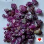 179.40ct Ruby Rough Lot from Afghanistan – Natural Uncut Red Gems (13x9x6mm Avg.)