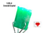 5.86ct Afghan Emerald Crystal Gemstone: Vivid Green Beryl