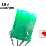 5.86ct Afghan Emerald Crystal Gemstone: Vivid Green Beryl