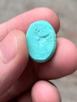 Elegant Afghan Turquoise Cabochon – 14.15 Carats of Natural Charm - Image 9